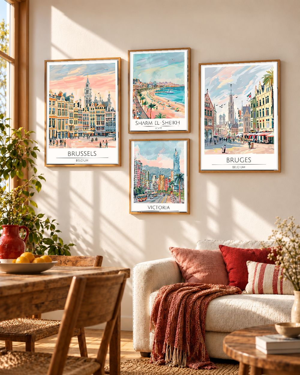 Set de cuadros decorativos que combinan