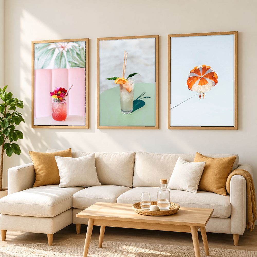 Set de cuadros decorativos que combinan