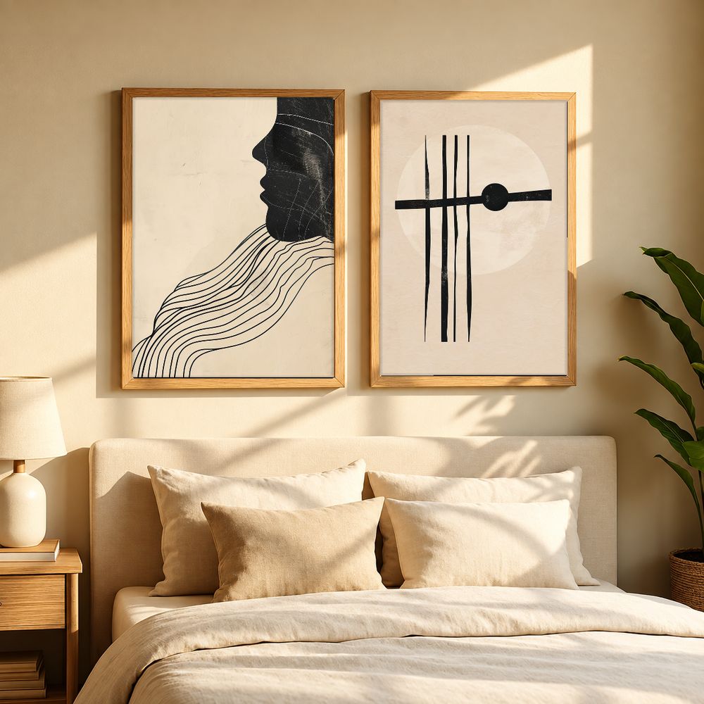 Set de cuadros decorativos que combinan