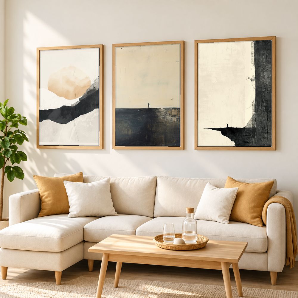 Set de cuadros decorativos que combinan
