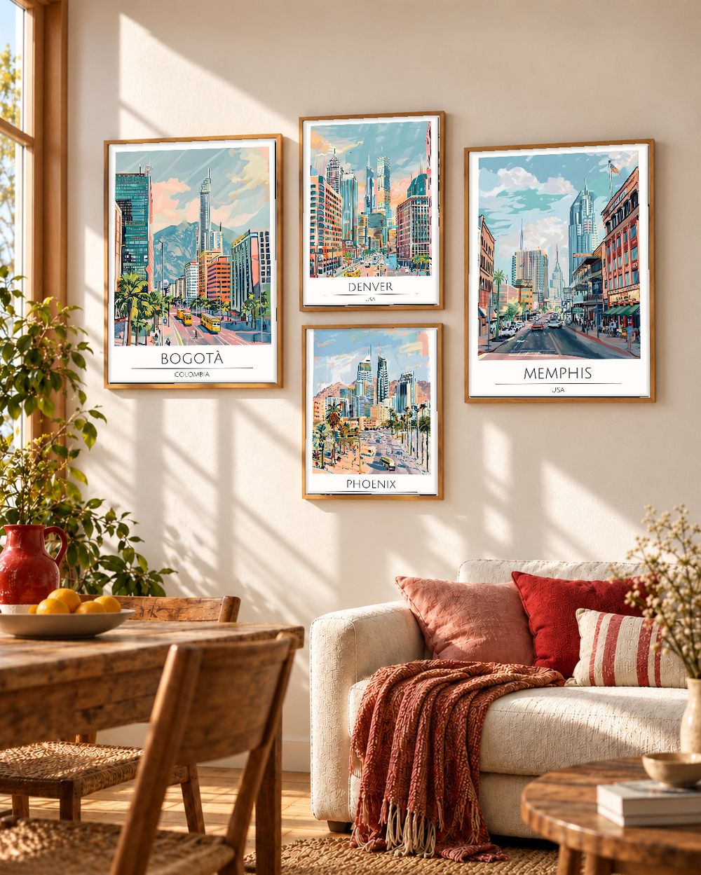 Set de cuadros decorativos que combinan