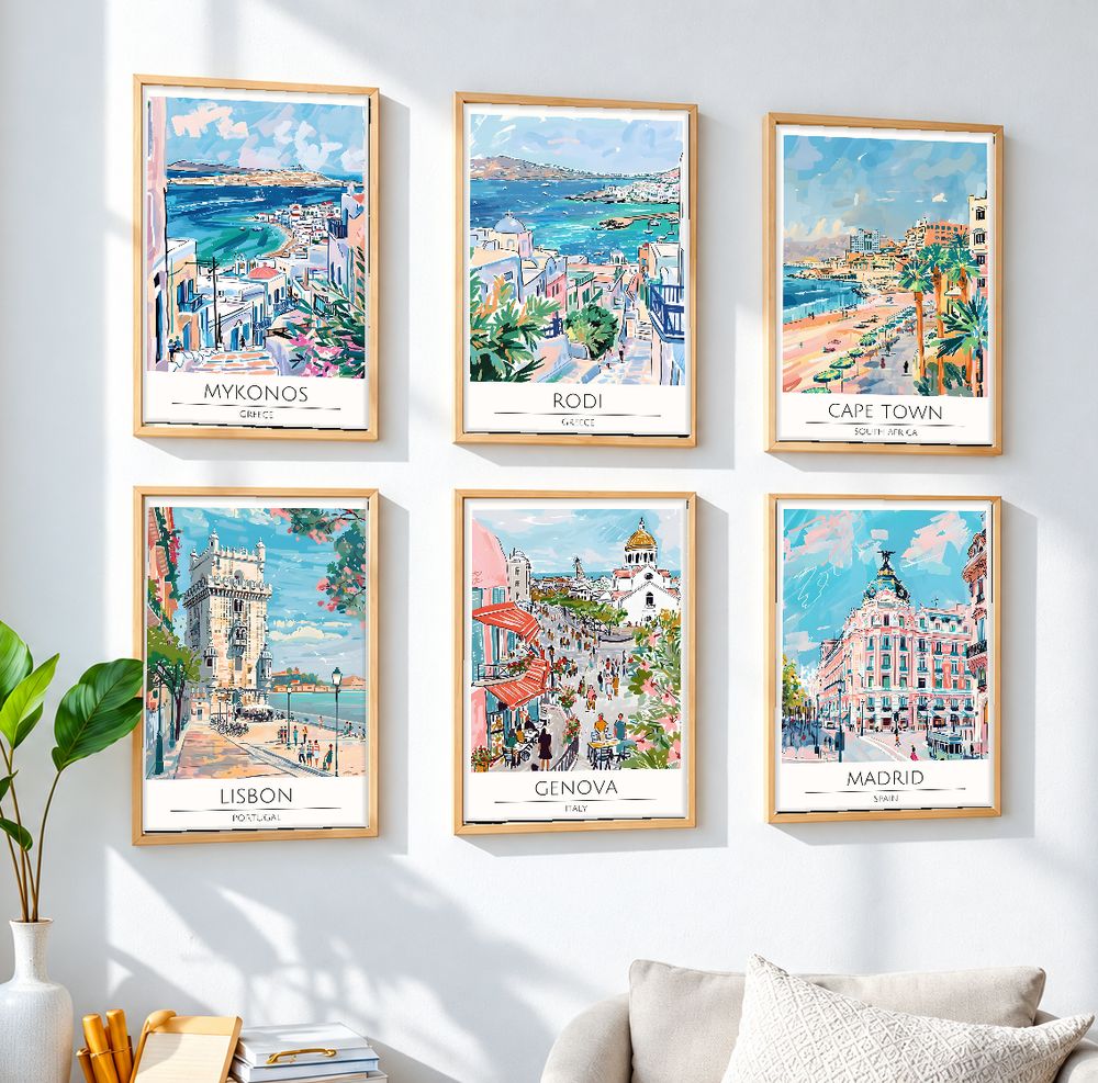 Set de cuadros decorativos que combinan