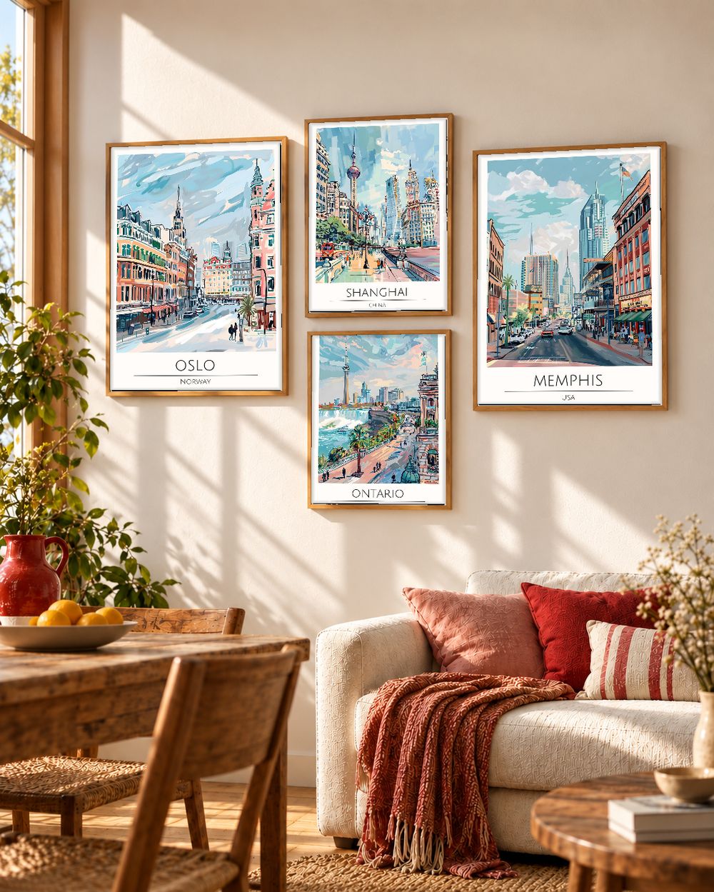 Set de cuadros decorativos que combinan