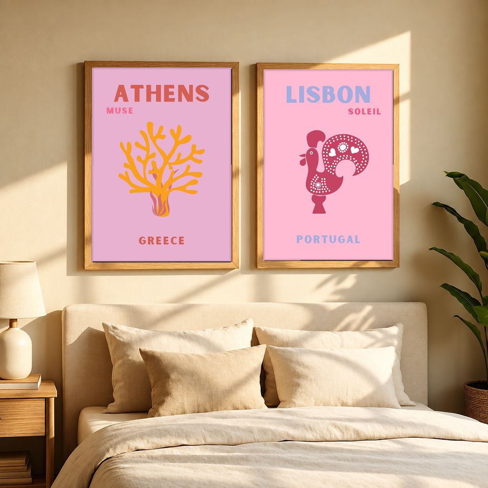 Set de cuadros decorativos que combinan