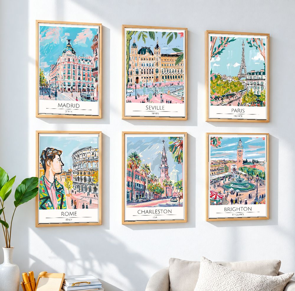 Set de cuadros decorativos que combinan