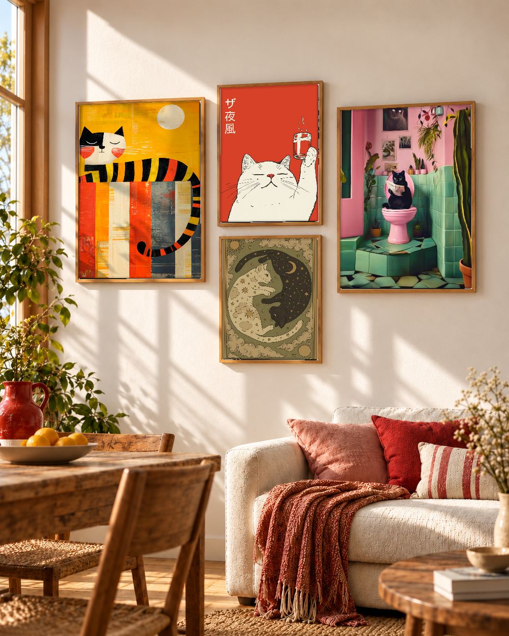 Set de cuadros decorativos que combinan