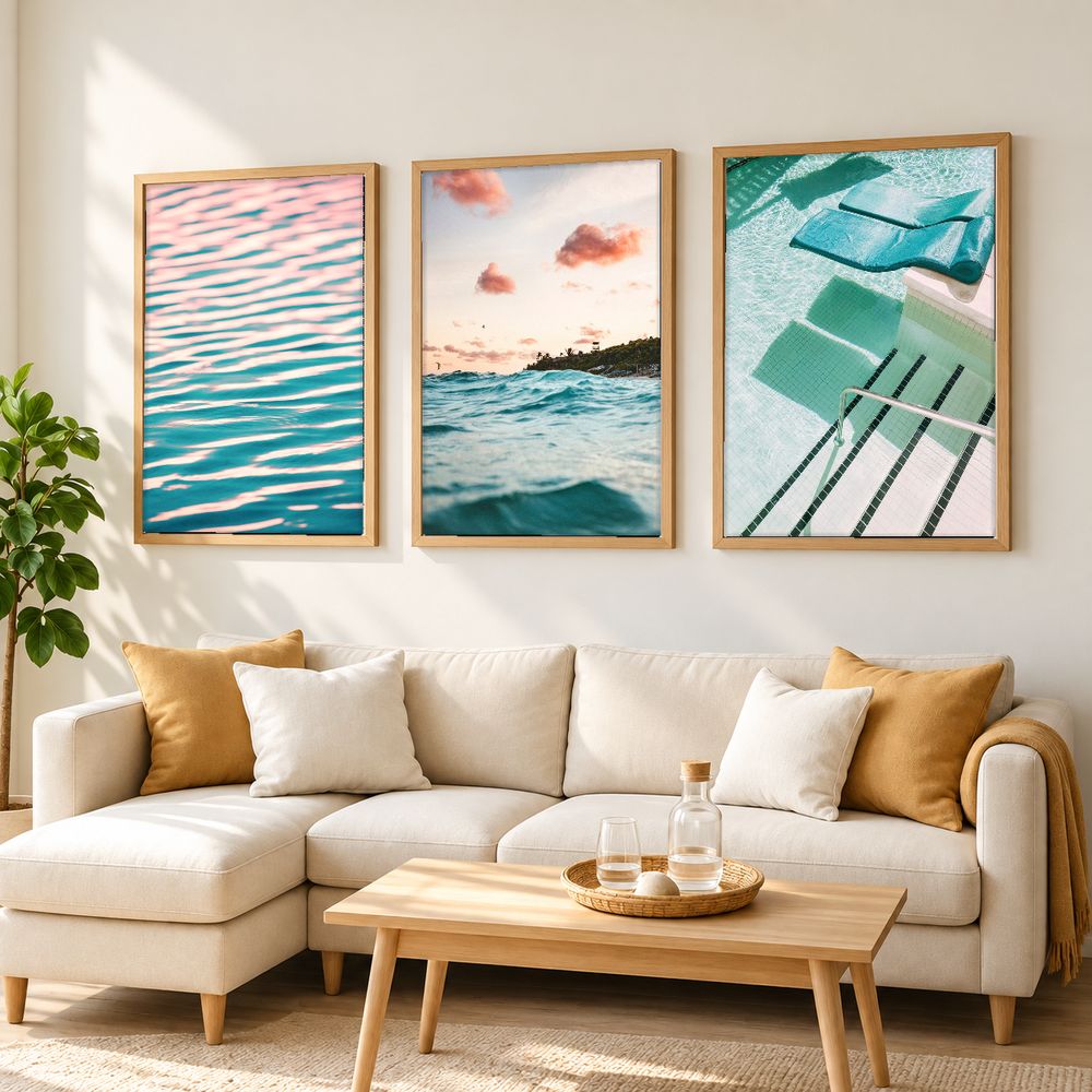 Set de cuadros decorativos que combinan