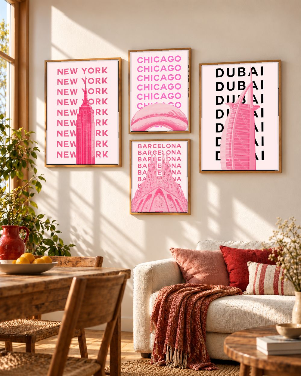 Set de cuadros decorativos que combinan