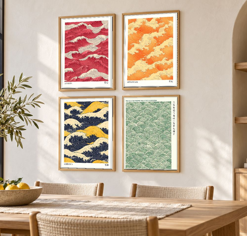 Set de cuadros decorativos que combinan
