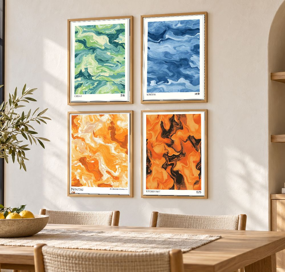 Set de cuadros decorativos que combinan