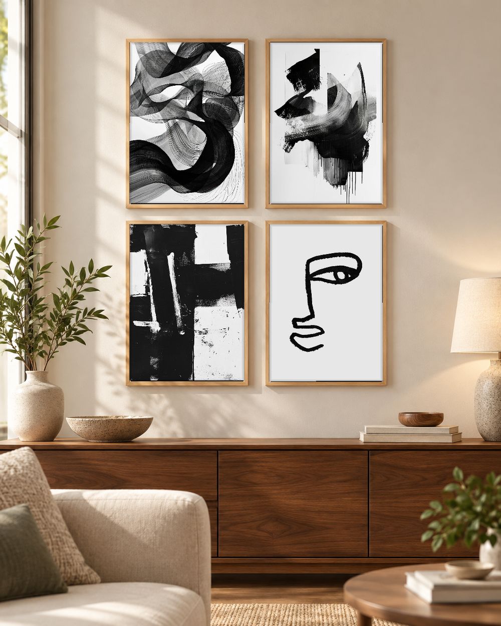 Set de cuadros decorativos que combinan