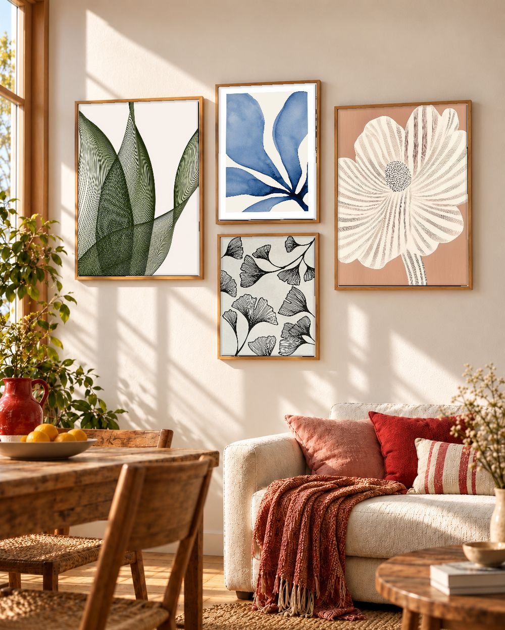 Set de cuadros decorativos que combinan