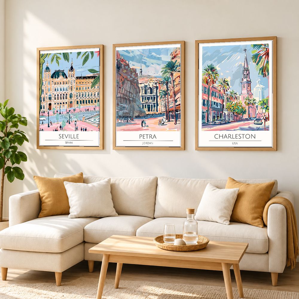 Set de cuadros decorativos que combinan