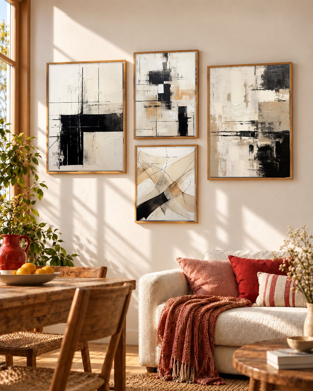 Set de cuadros decorativos que combinan