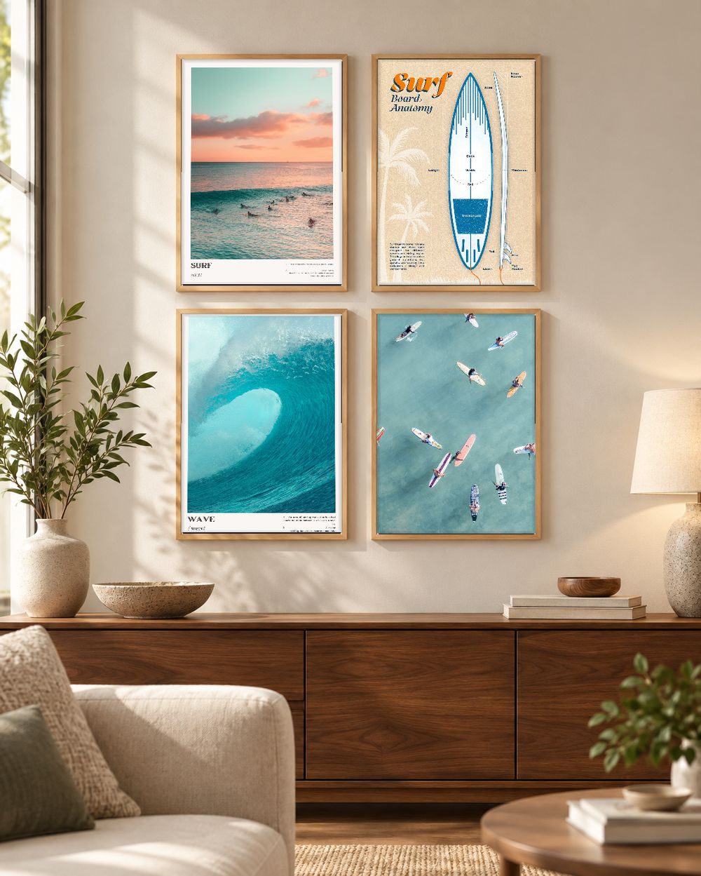 Set de cuadros decorativos que combinan