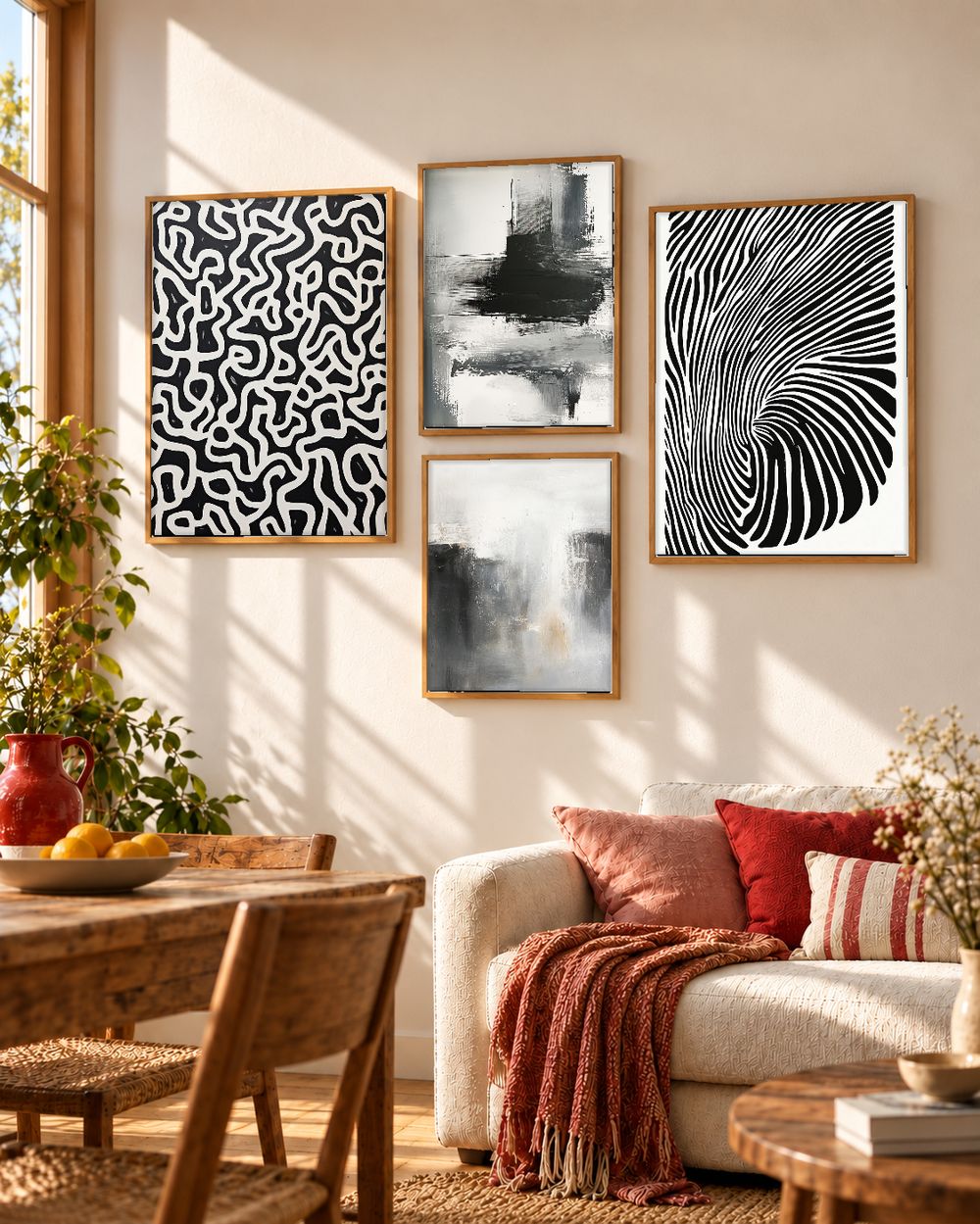 Set de cuadros decorativos que combinan