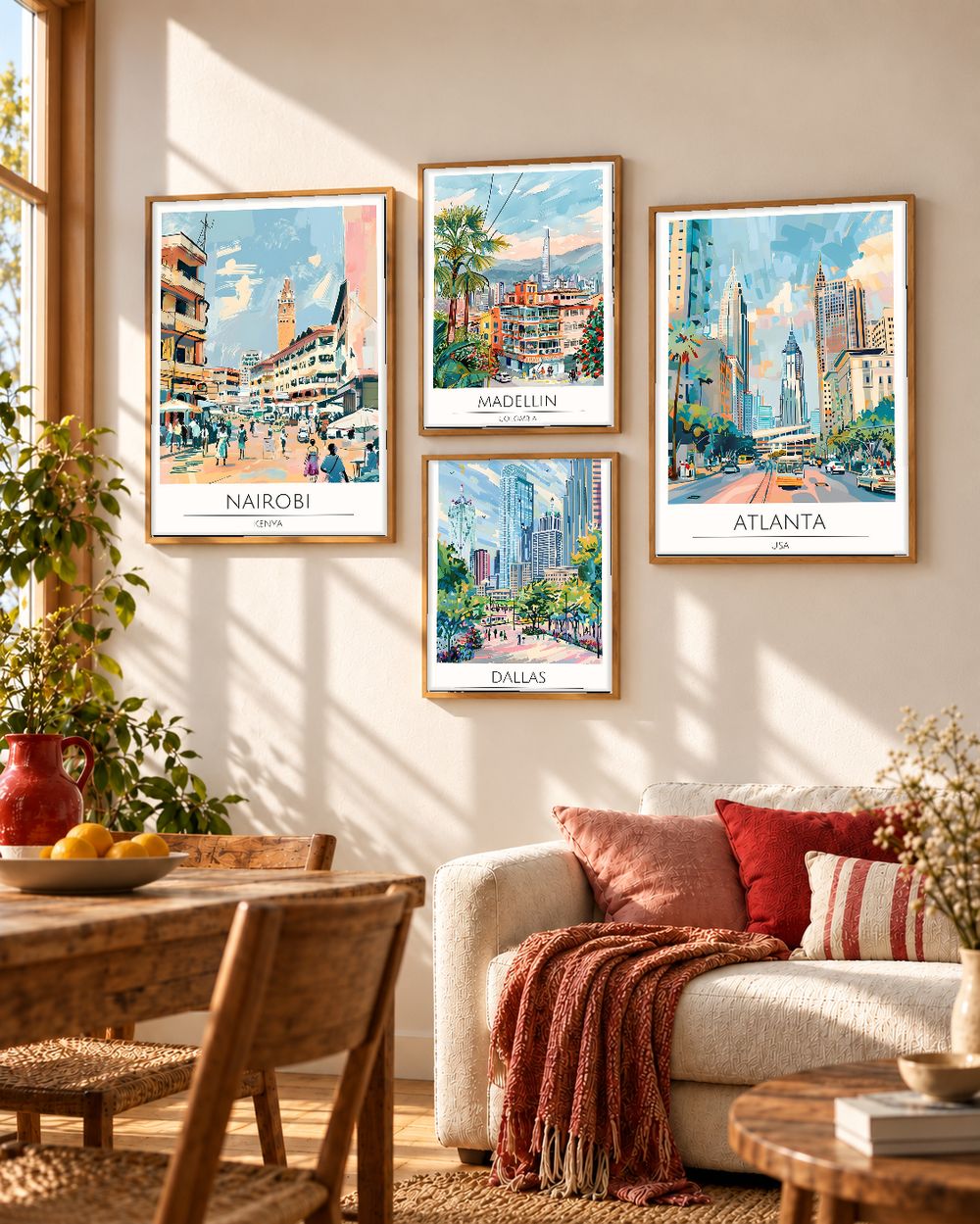 Set de cuadros decorativos que combinan