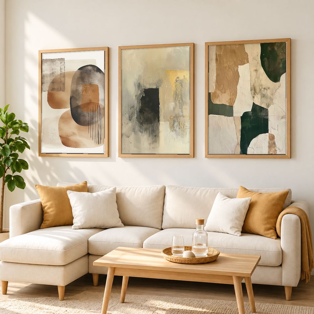 Set de cuadros decorativos que combinan
