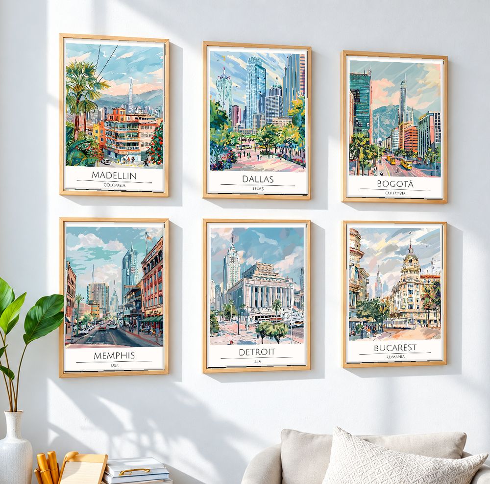 Set de cuadros decorativos que combinan