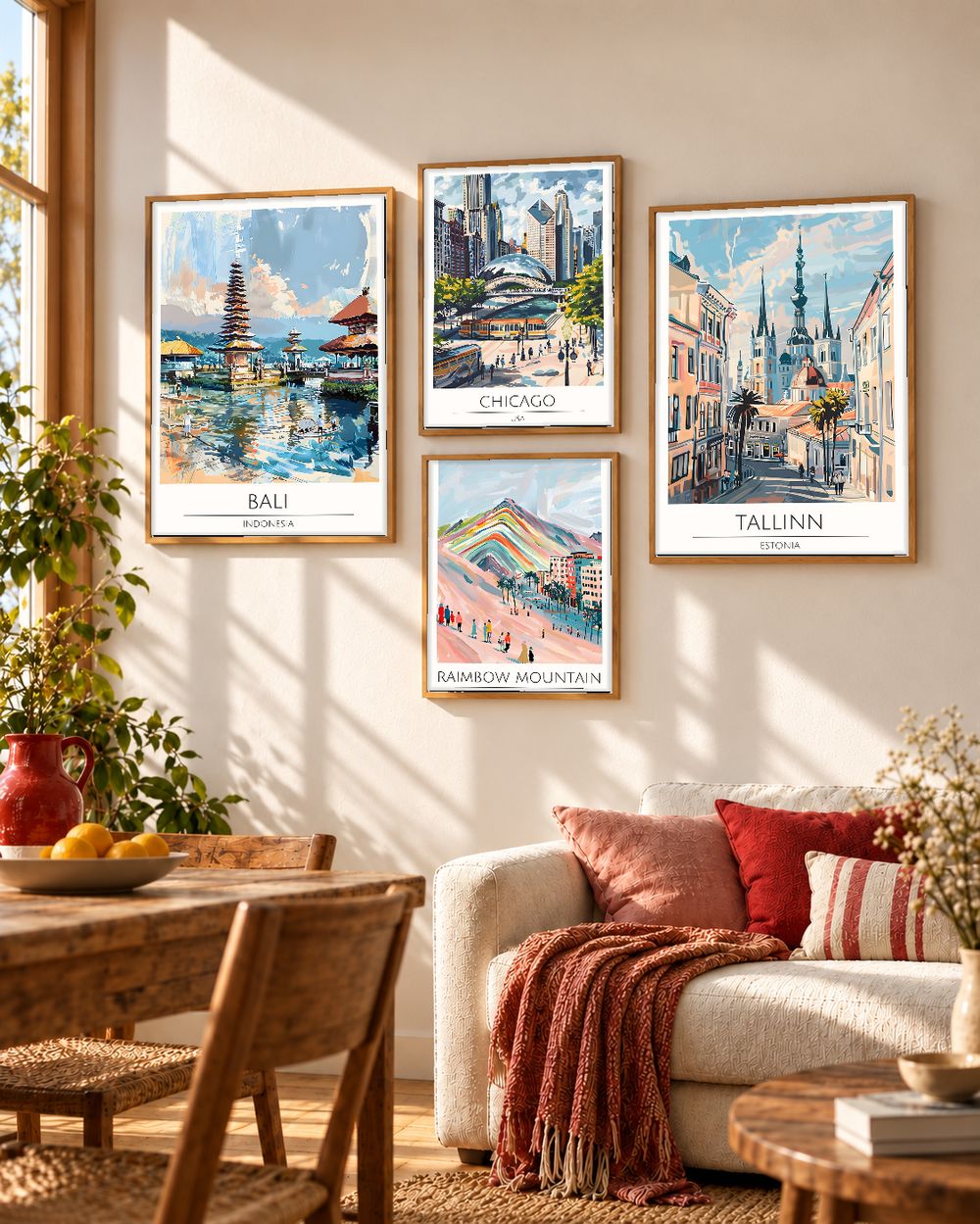 Set de cuadros decorativos que combinan