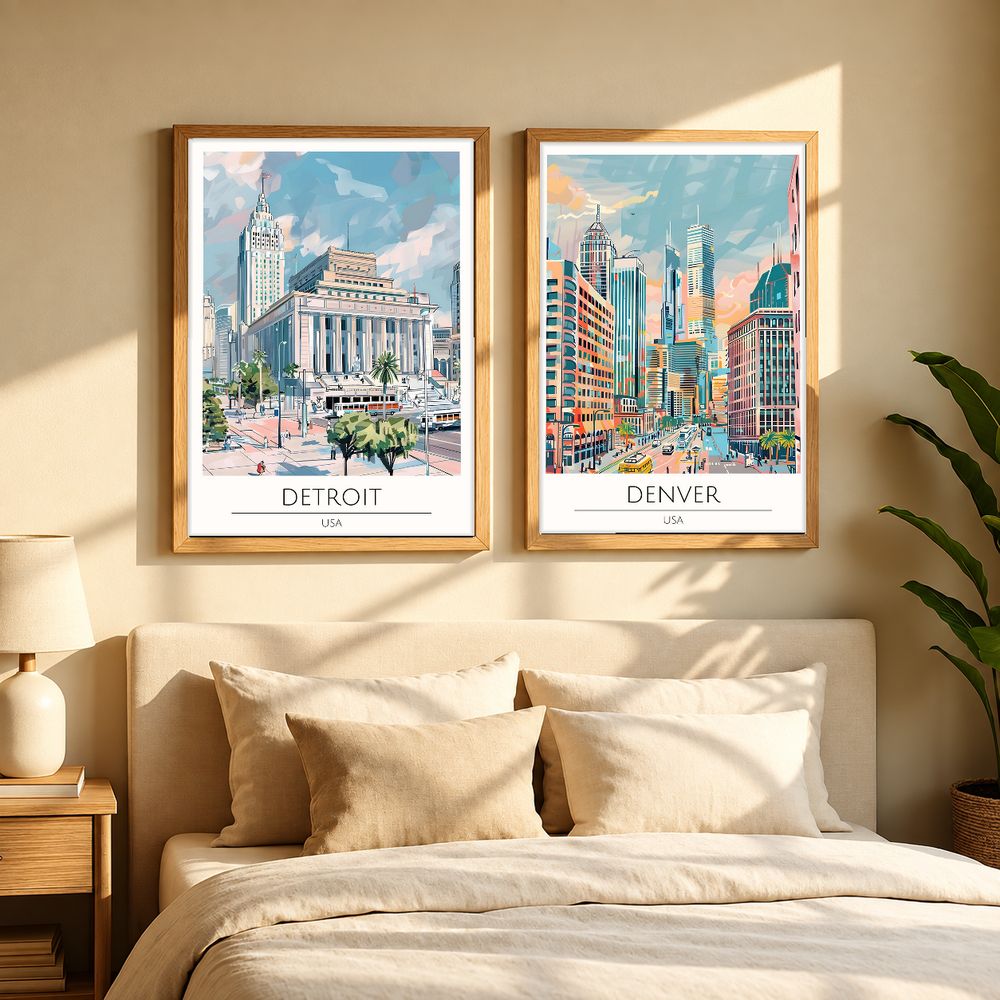 Set de cuadros decorativos que combinan