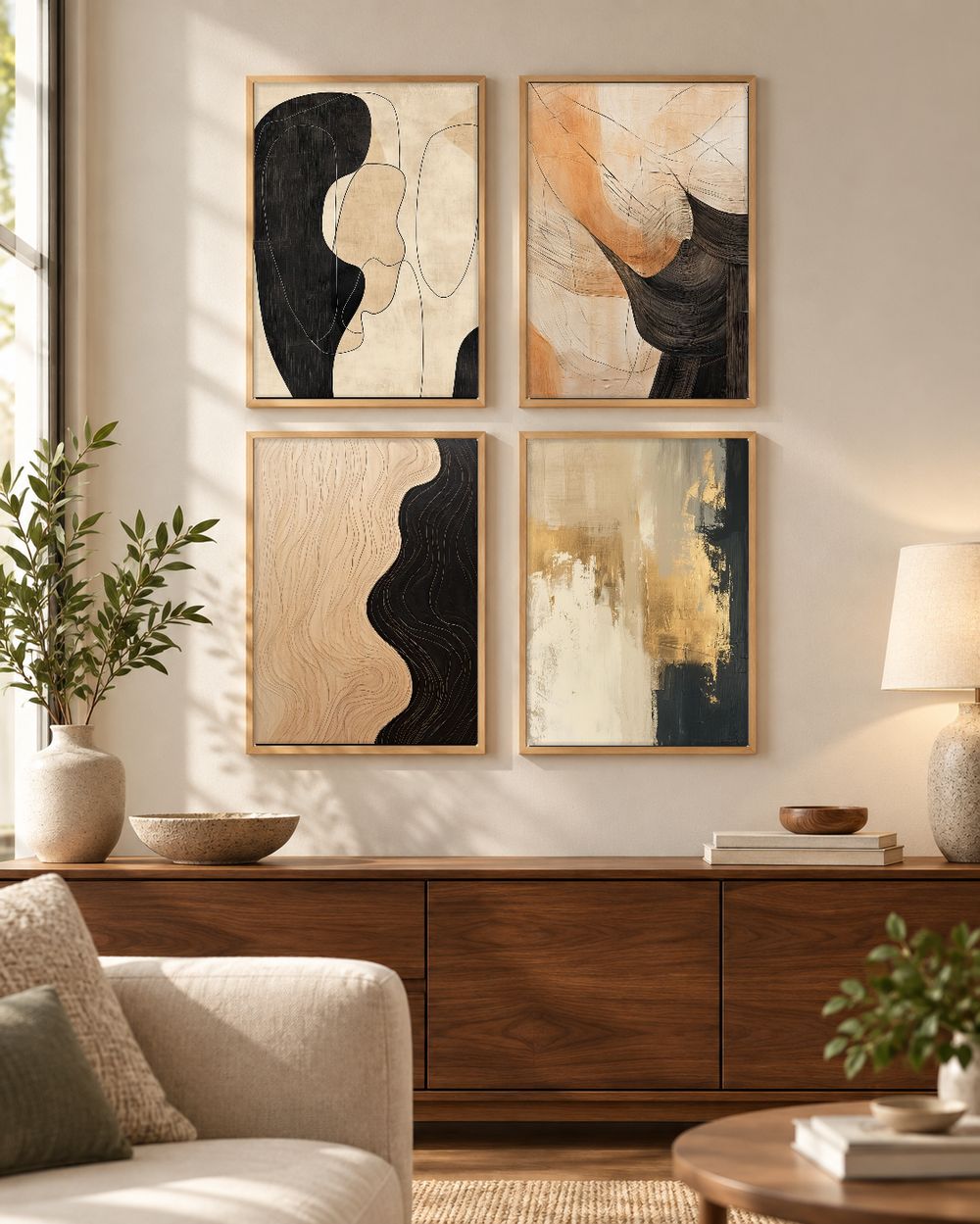 Set de cuadros decorativos que combinan