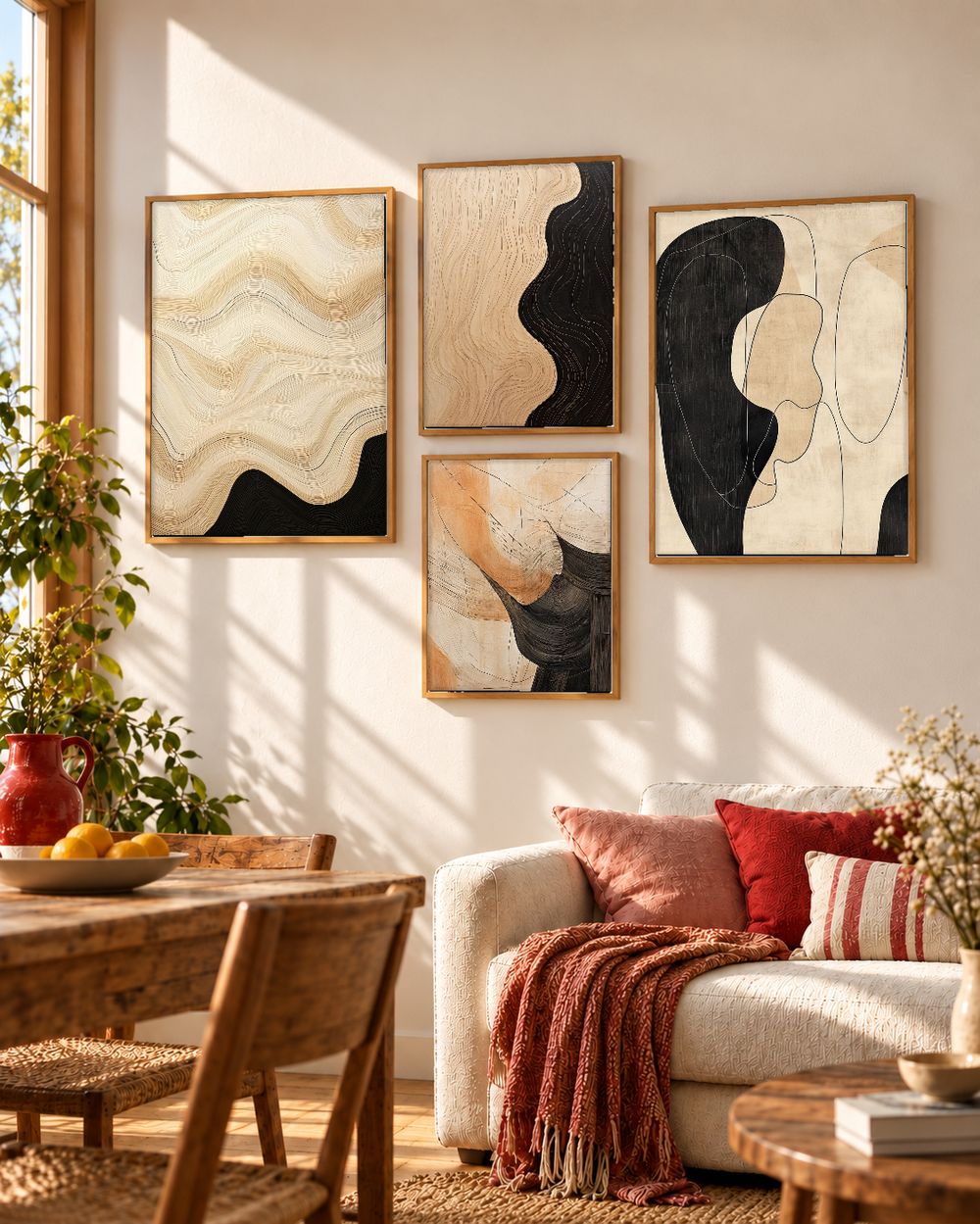 Set de cuadros decorativos que combinan
