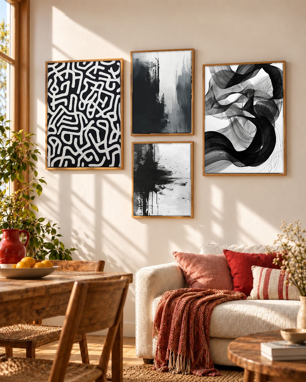 Set de cuadros decorativos que combinan