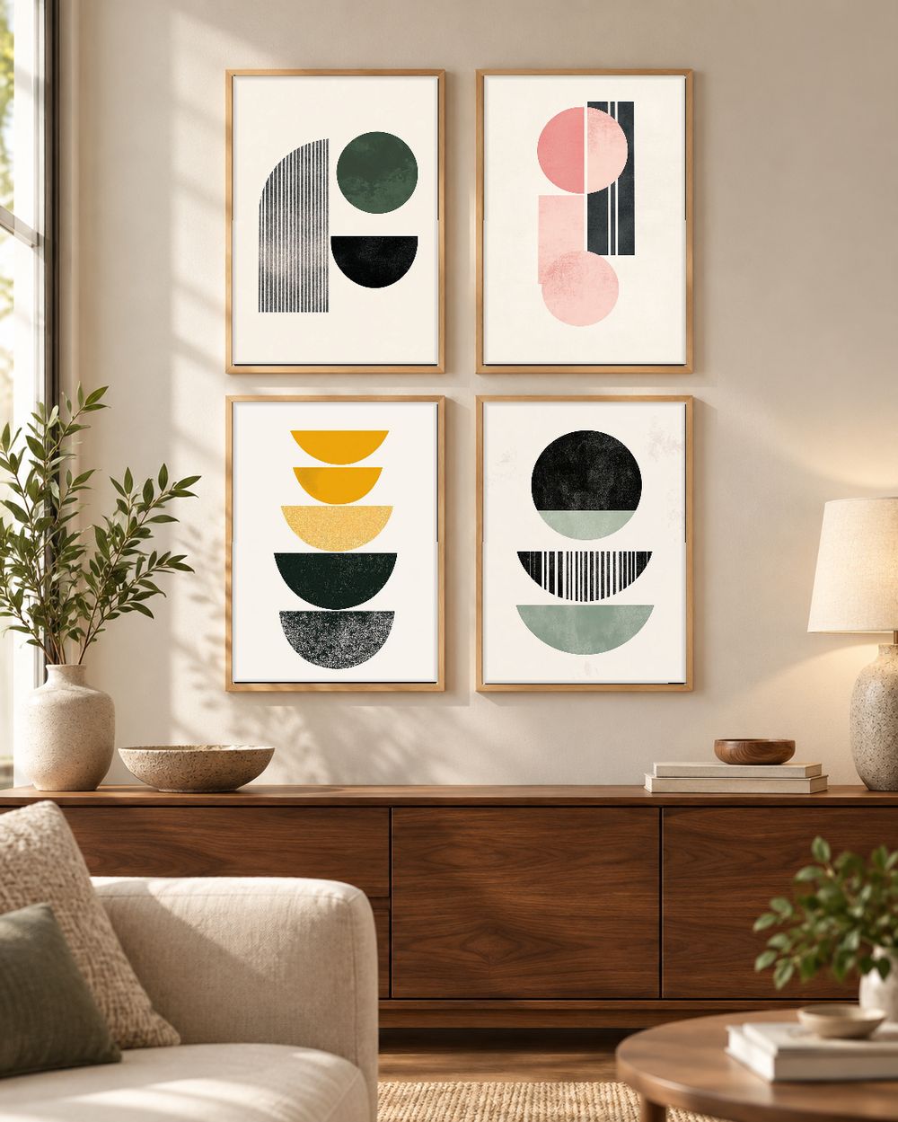Set de cuadros decorativos que combinan