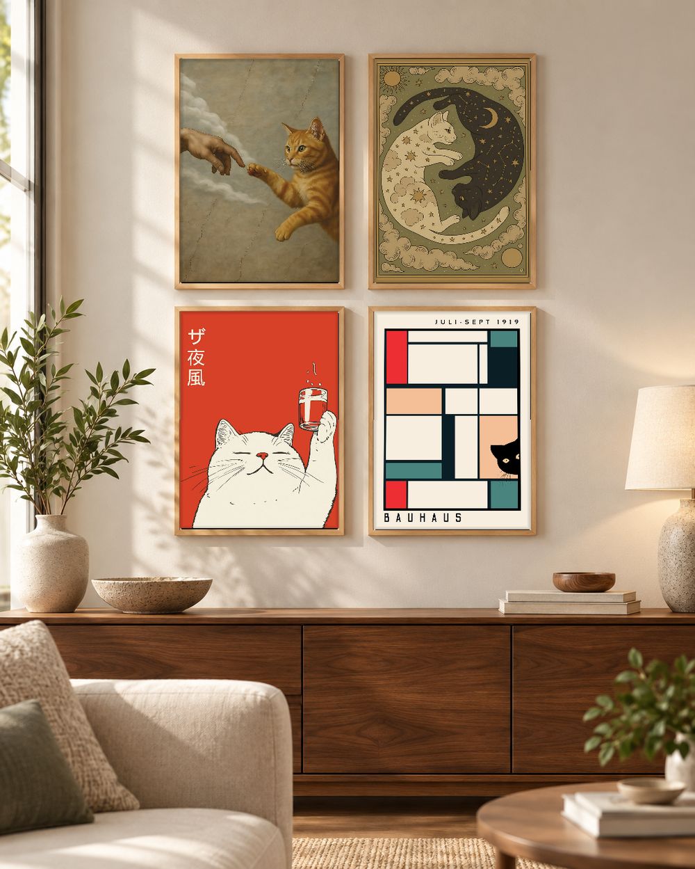 Set de cuadros decorativos que combinan