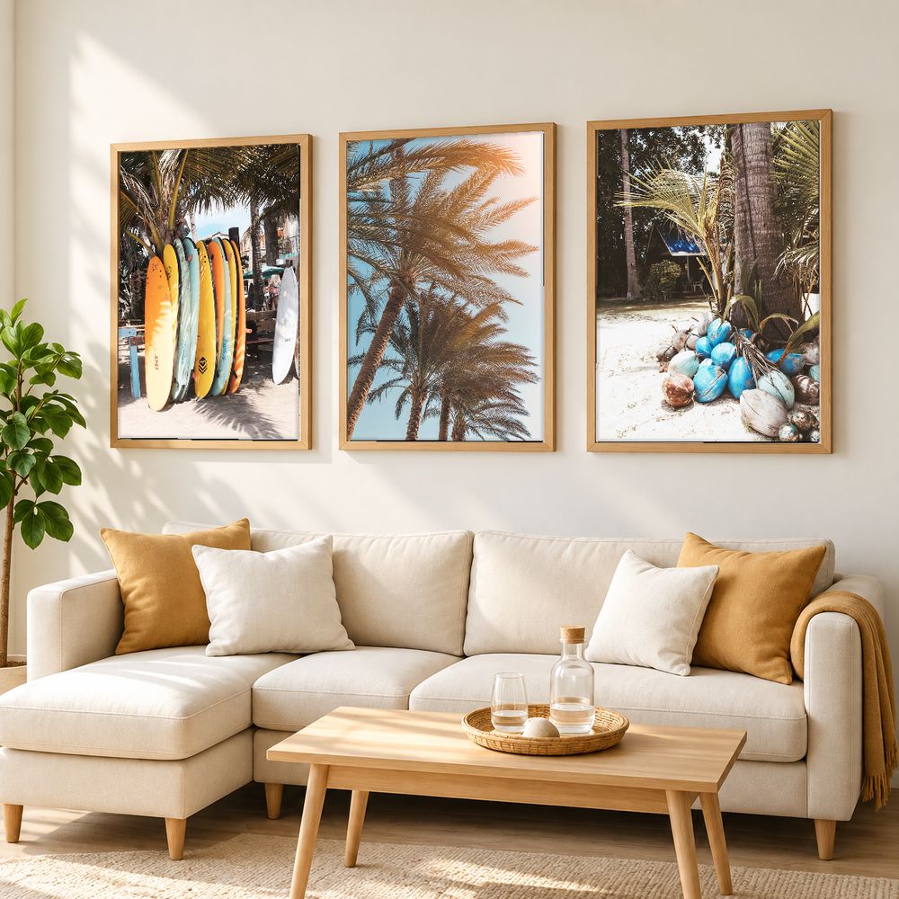 Set de cuadros decorativos que combinan