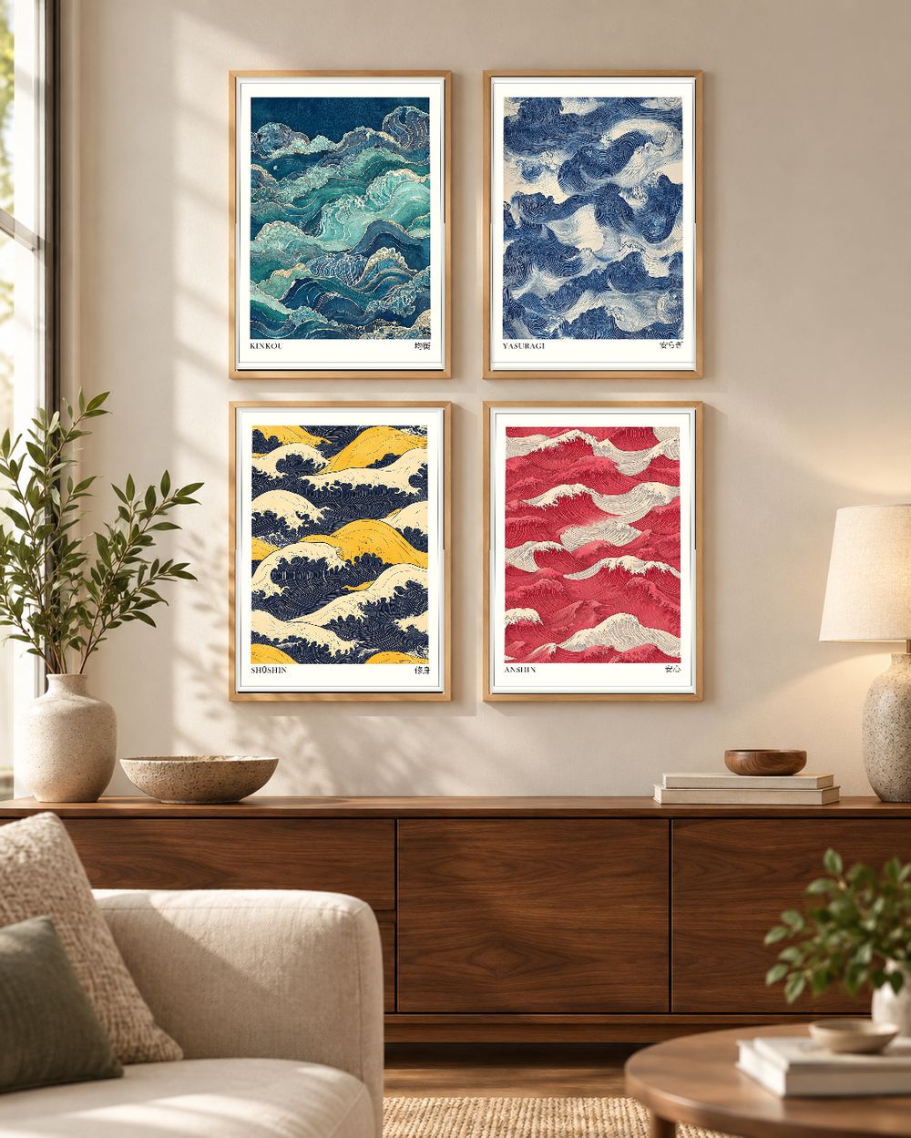 Set de cuadros decorativos que combinan