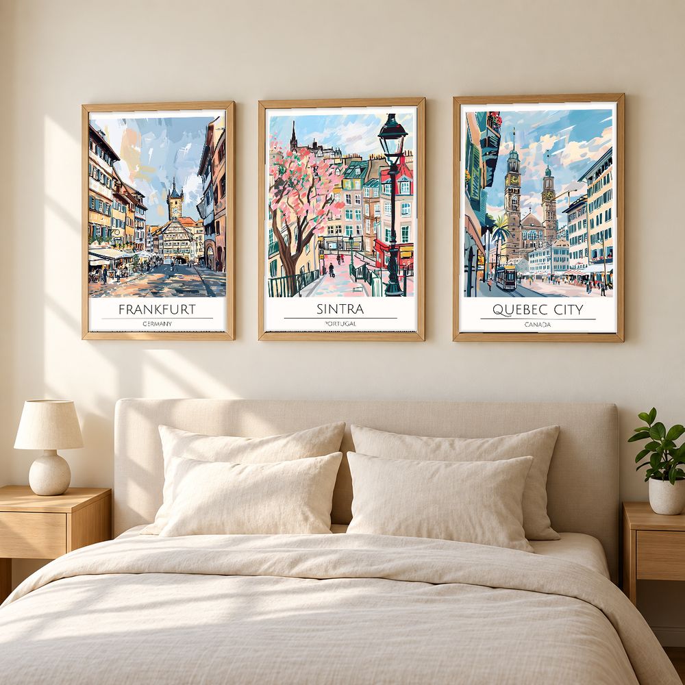 Set de cuadros decorativos que combinan