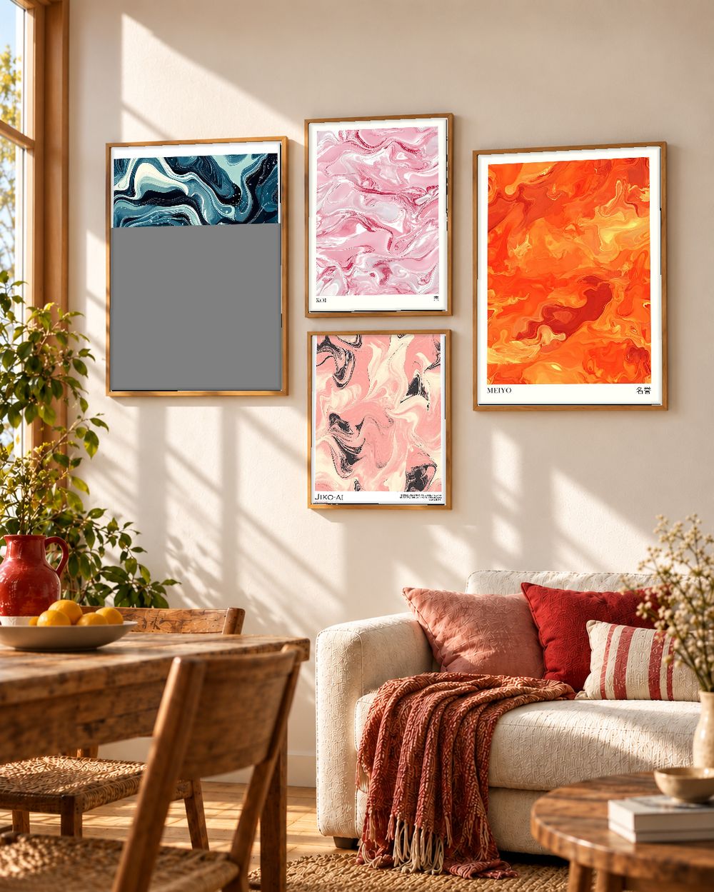 Set de cuadros decorativos que combinan