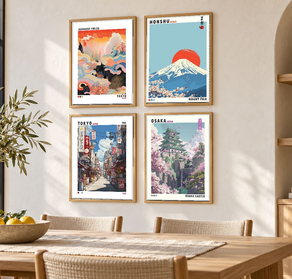 Set de cuadros decorativos que combinan