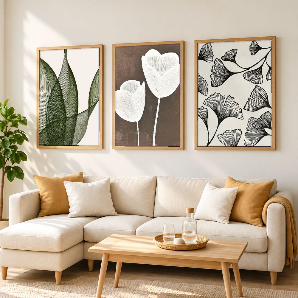 Set de cuadros decorativos que combinan