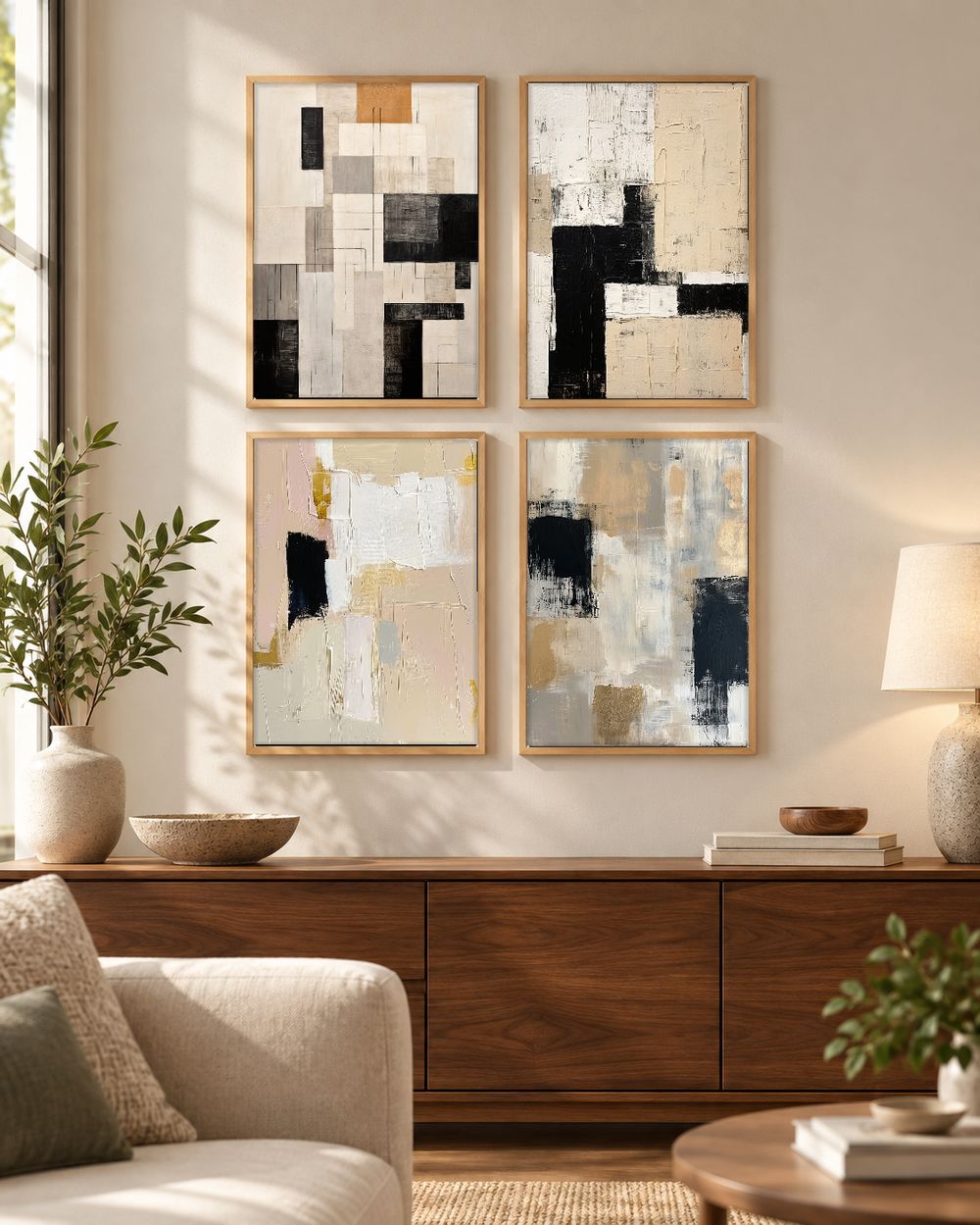 Set de cuadros decorativos que combinan