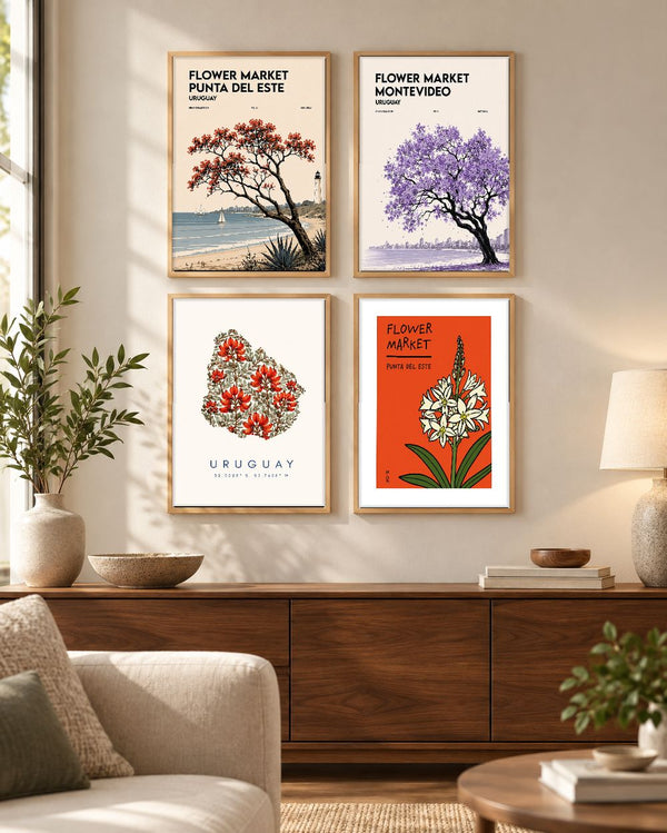 Set de cuadros decorativos que combinan
