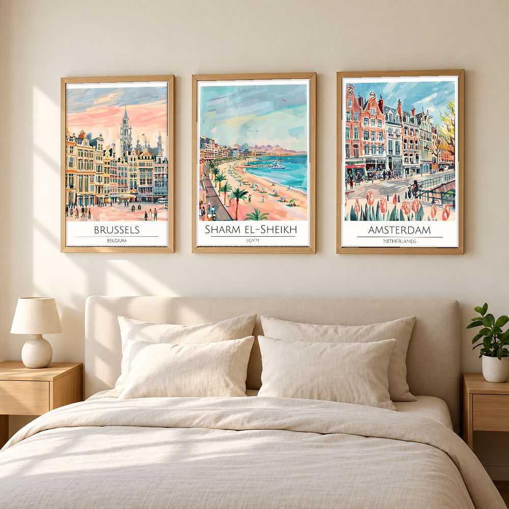 Set de cuadros decorativos que combinan