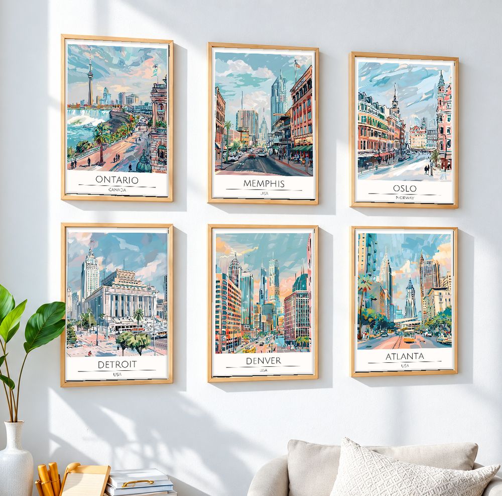 Set de cuadros decorativos que combinan