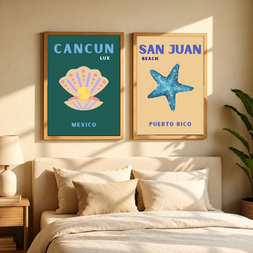 Set de cuadros decorativos que combinan