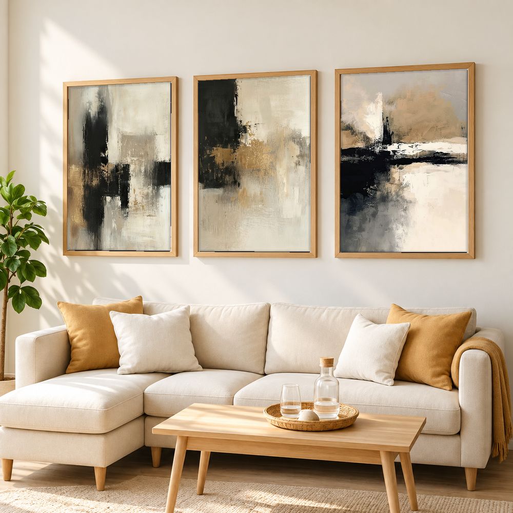 Set de cuadros decorativos que combinan
