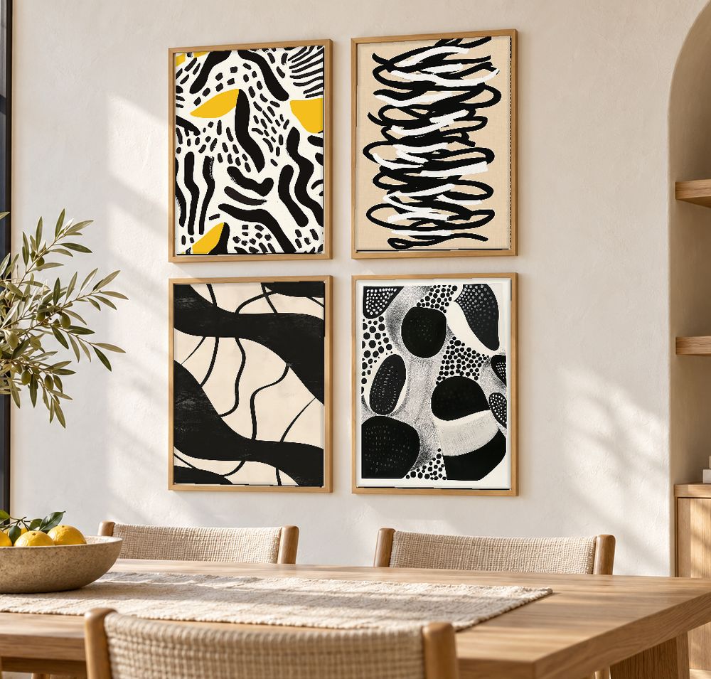Set de cuadros decorativos que combinan