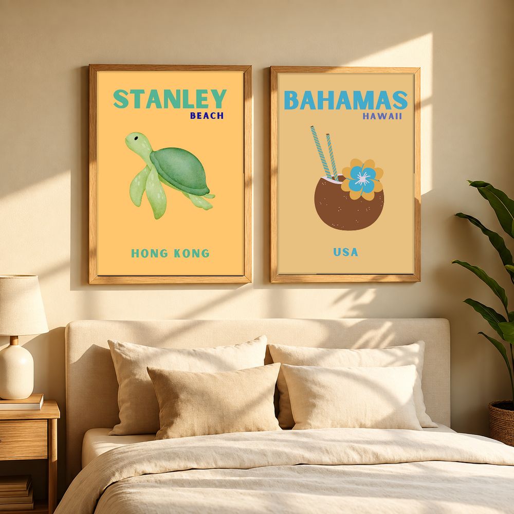 Set de cuadros decorativos que combinan