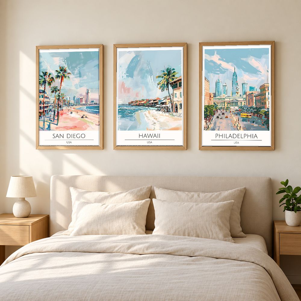 Set de cuadros decorativos que combinan