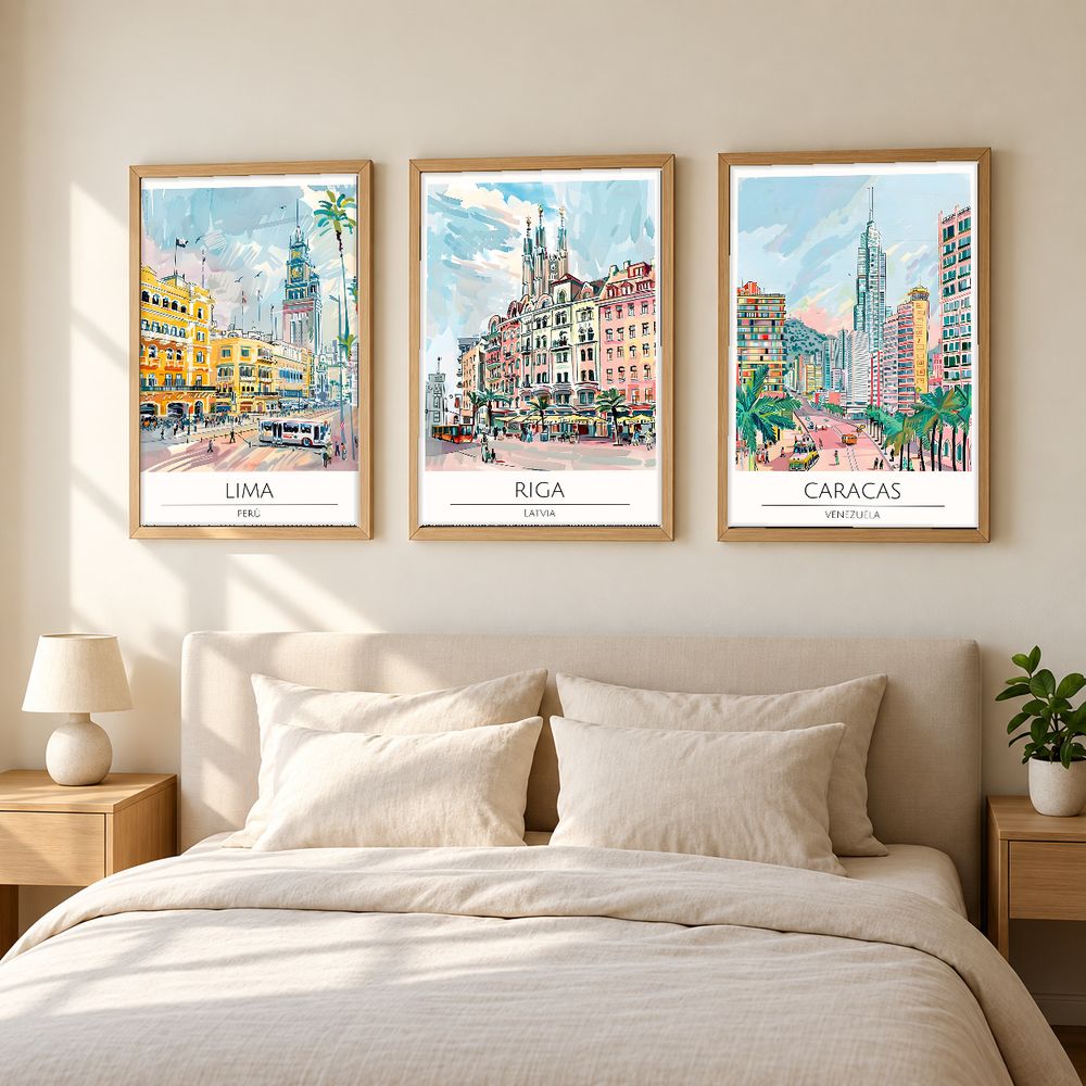 Set de cuadros decorativos que combinan