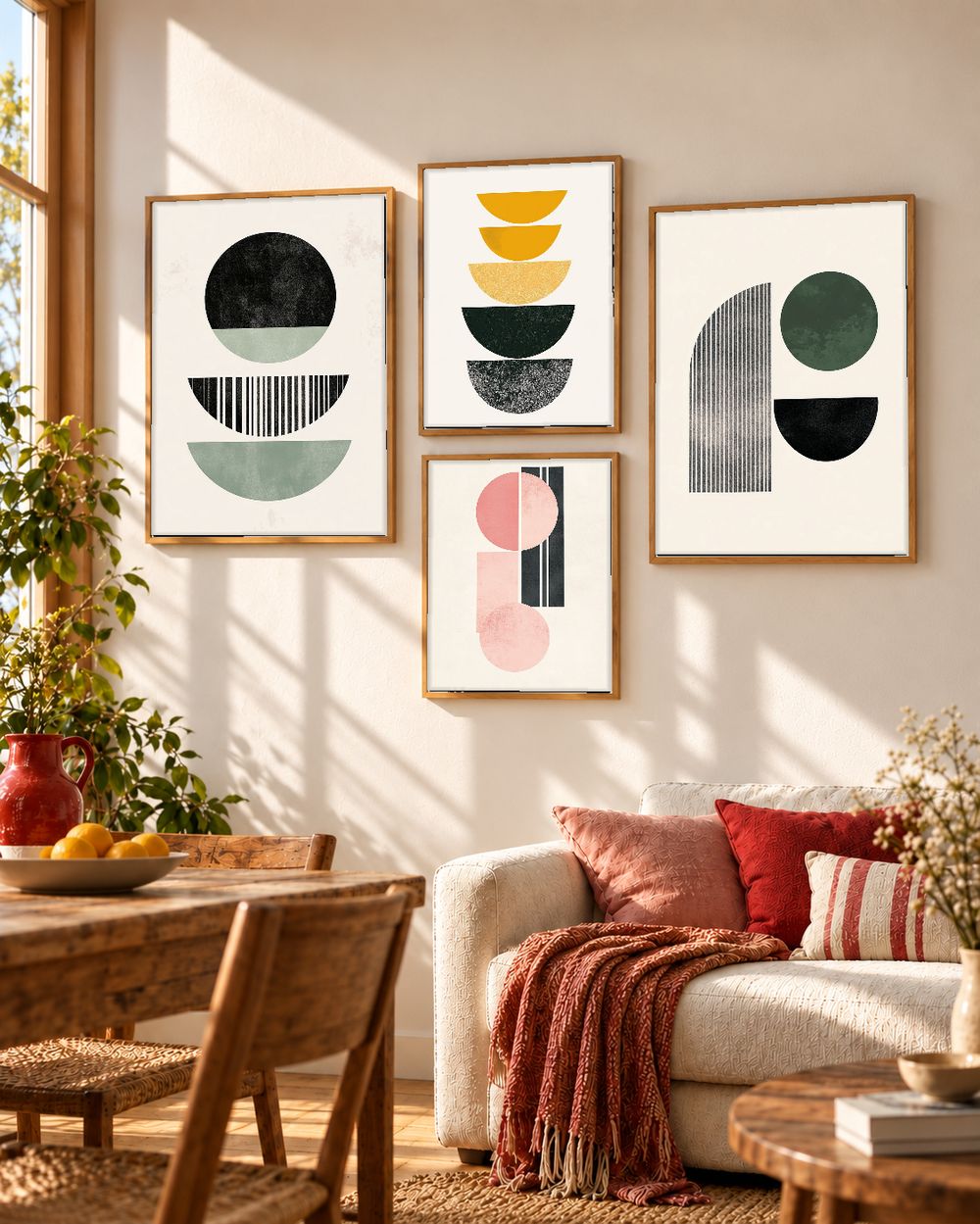Set de cuadros decorativos que combinan