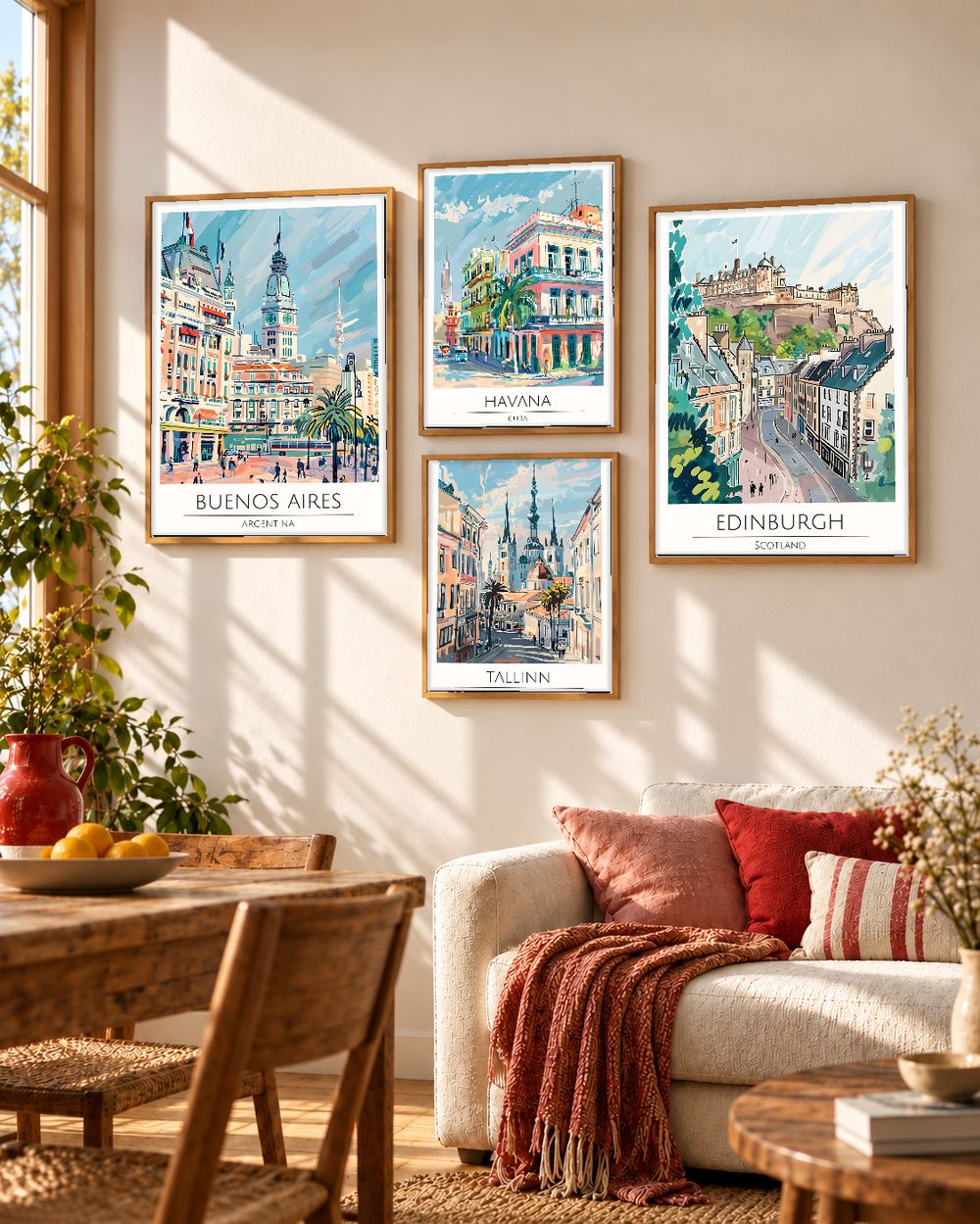 Set de cuadros decorativos que combinan