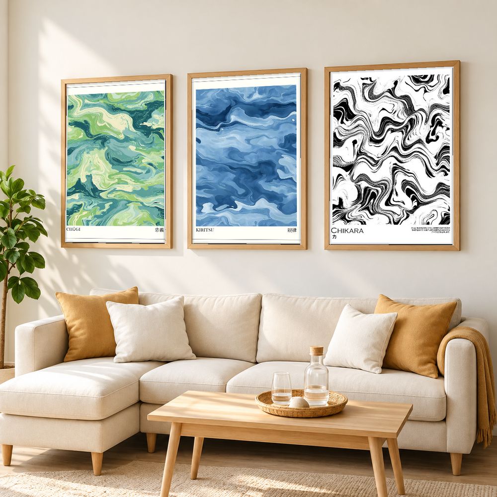 Set de cuadros decorativos que combinan