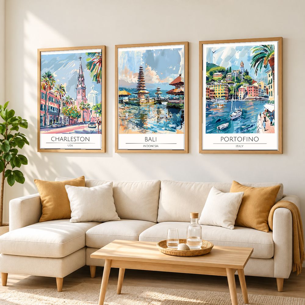 Set de cuadros decorativos que combinan